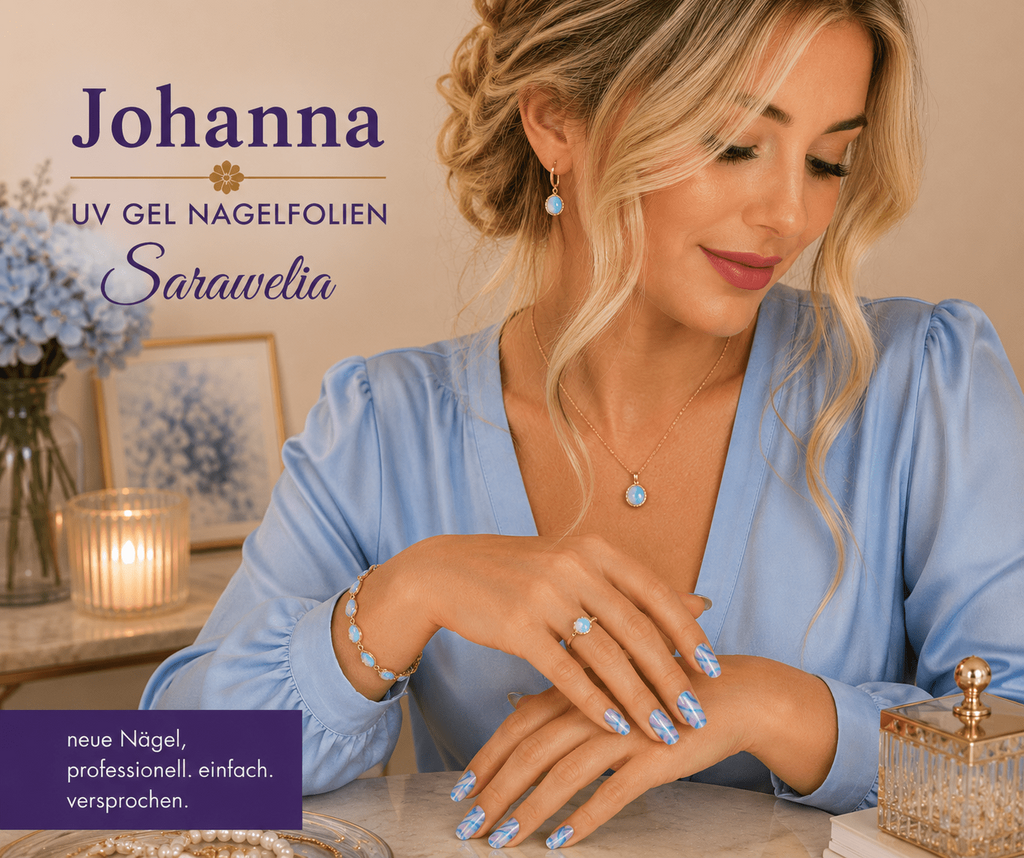 Sarawelia UV Nagelfolie Johanna – 20 UV Nagelfolien