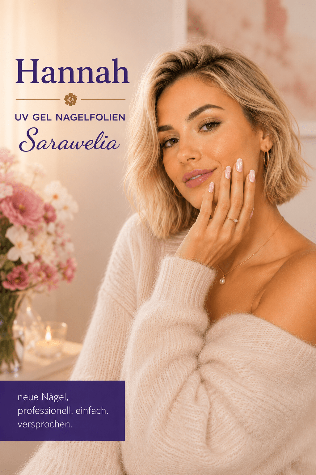 Sarawelia UV Nagelfolie Hannah – 20 UV Nagelfolien