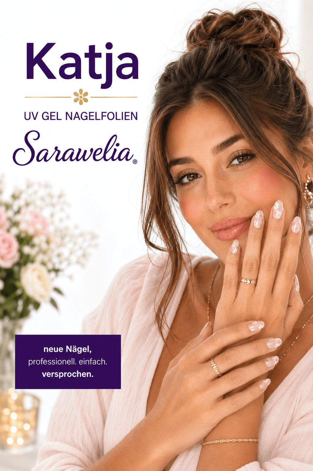 Sarawelia UV Nagelfolie Katja – 20 UV Nagelfolien