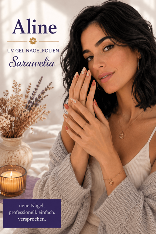 Sarawelia UV Nagelfolie Aline – 20 UV Nagelfolien