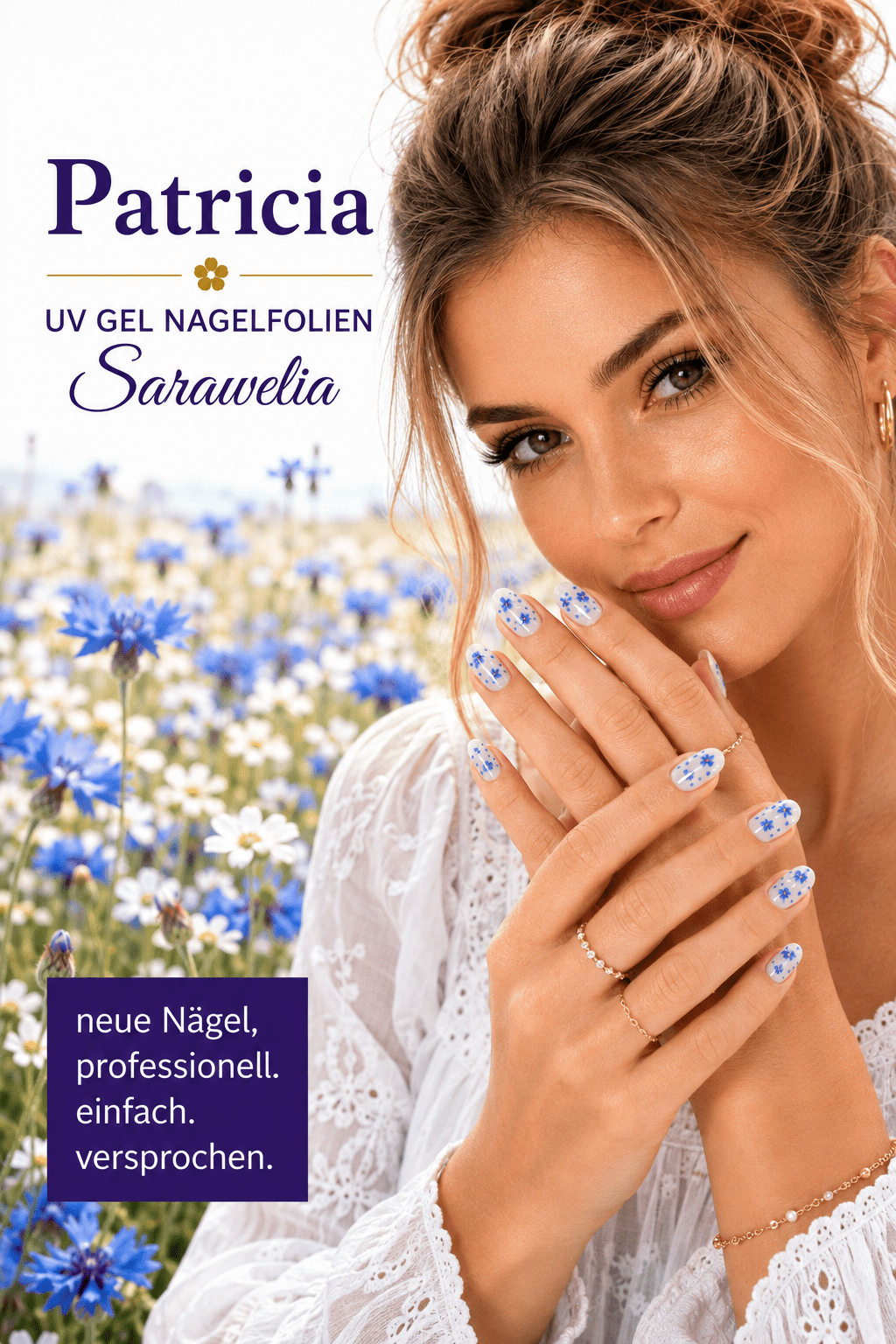 Sarawelia UV Nagelfolie Patricia – 20 UV Nagelfolien