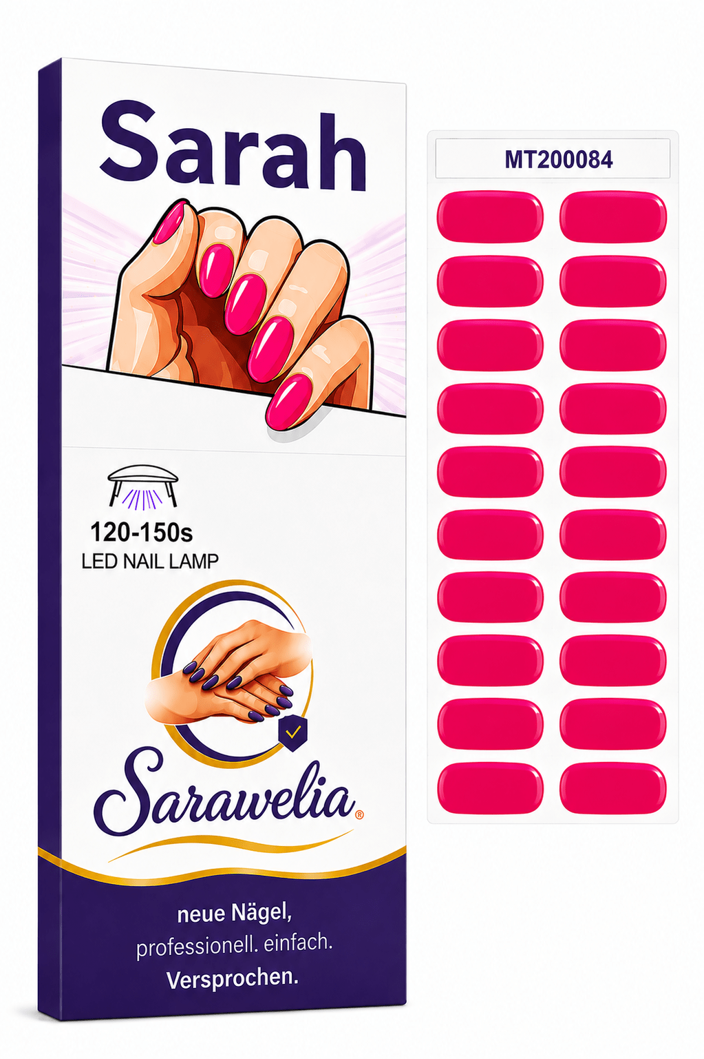 Sarawelia UV Nagelfolie Sarah – 20 UV Nagelfolien