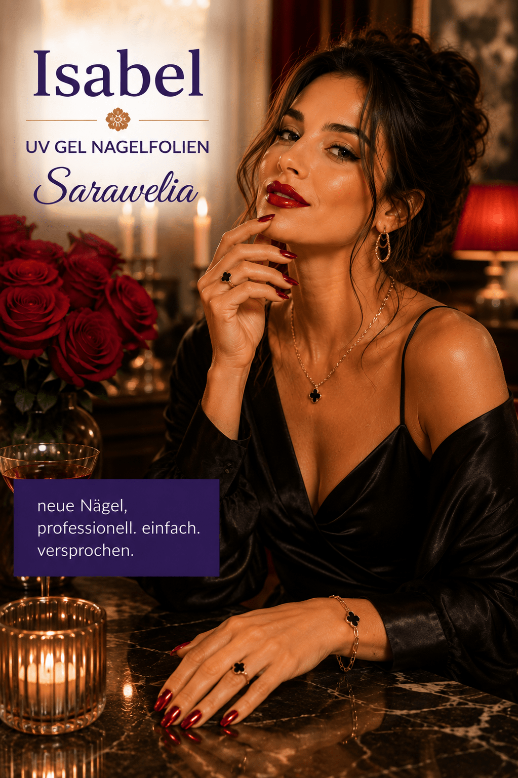 Sarawelia UV Nagelfolie Isabel – 20 UV Nagelfolien