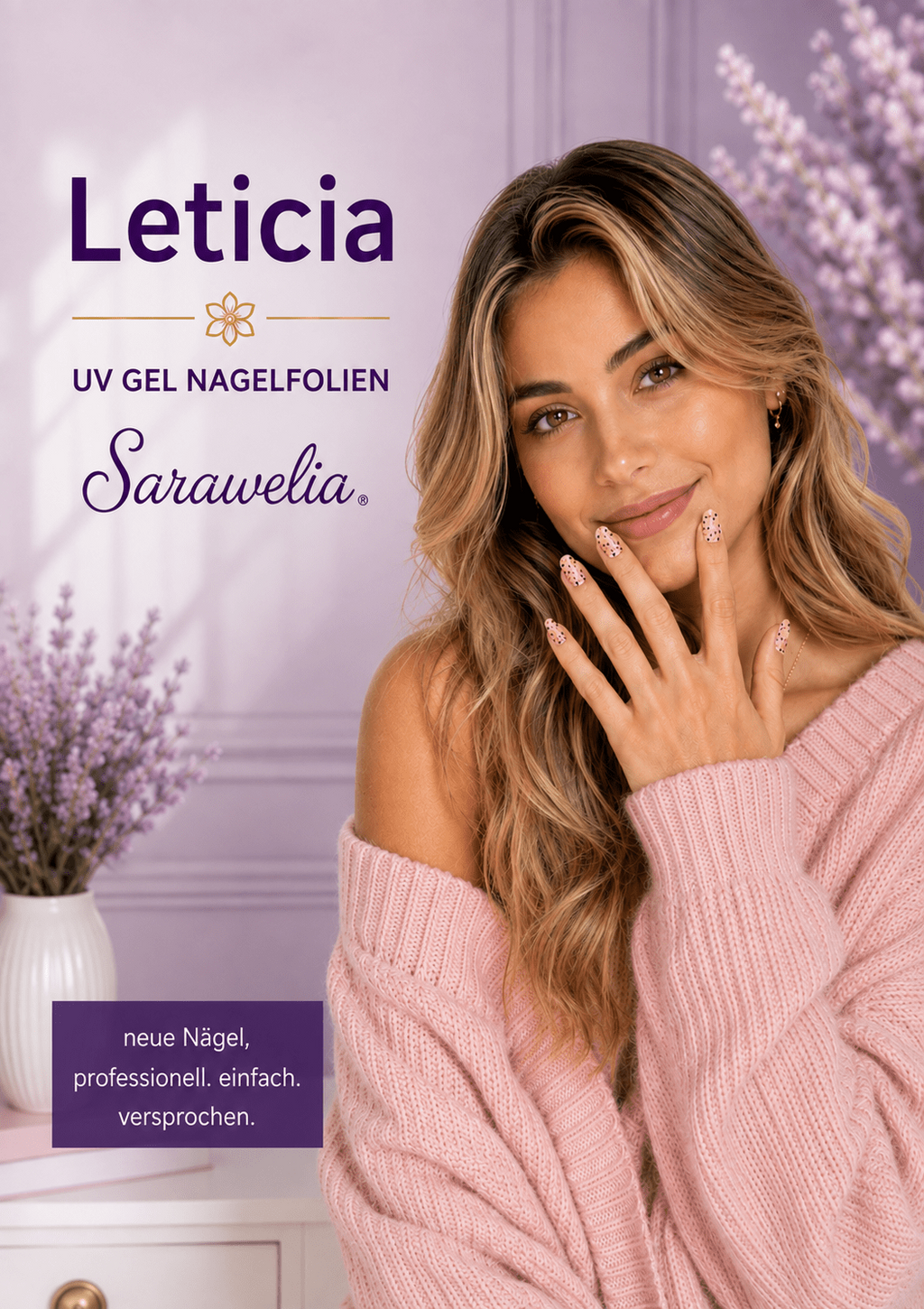 Sarawelia UV Nagelfolie Leticia – 20 UV Nagelfolien
