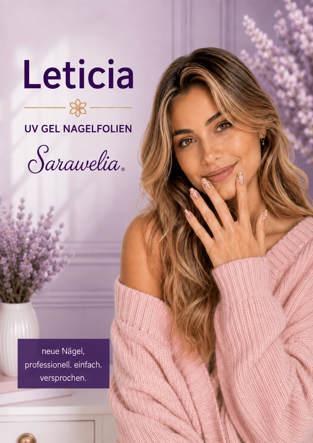 Sarawelia UV Nagelfolie Leticia – 20 UV Nagelfolien