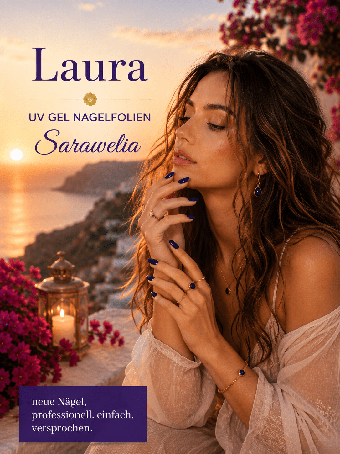 Sarawelia UV Nagelfolie Laura – 20 UV Nagelfolien