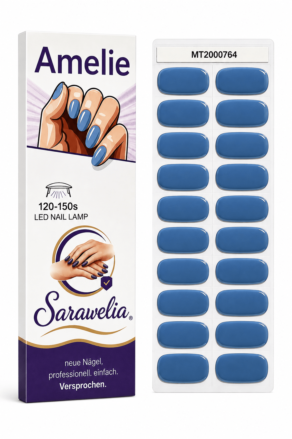Sarawelia UV Nagelfolie Amelie – 20 UV Nagelfolien