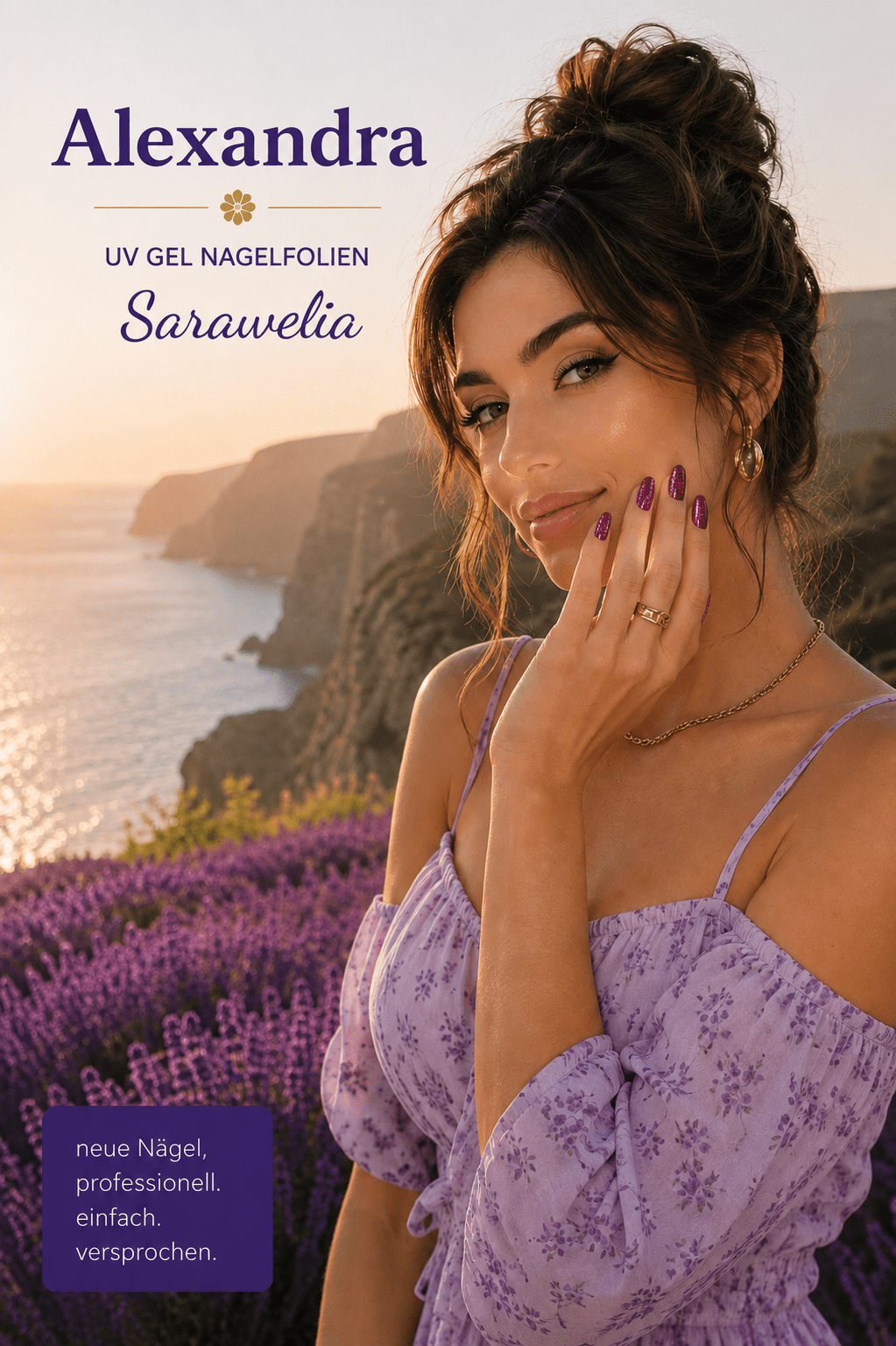 Sarawelia UV Nagelfolie Alexandra – 20 UV Nagelfolien
