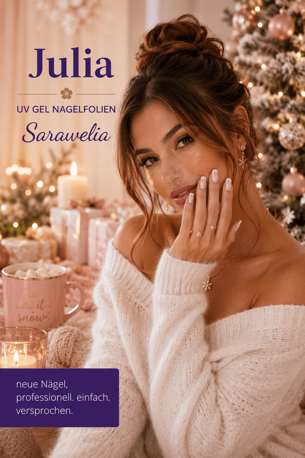 Sarawelia UV Nagelfolie Julia – 20 UV Nagelfolien