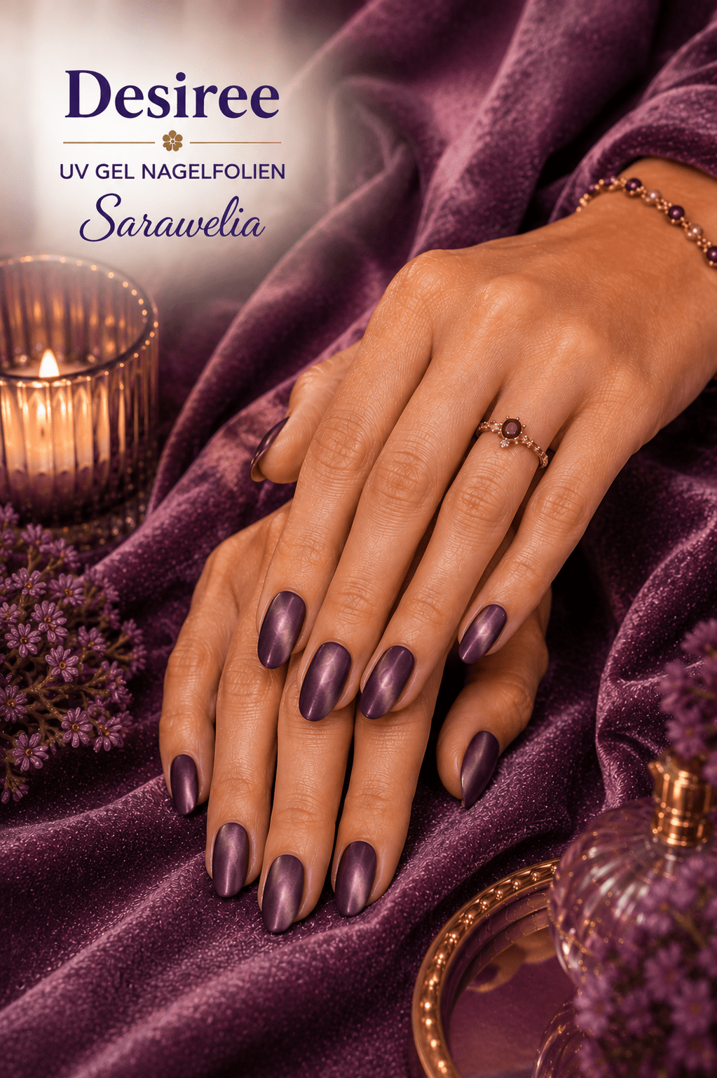 Sarawelia UV Nagelfolie Desiree – 20 UV Nagelfolien