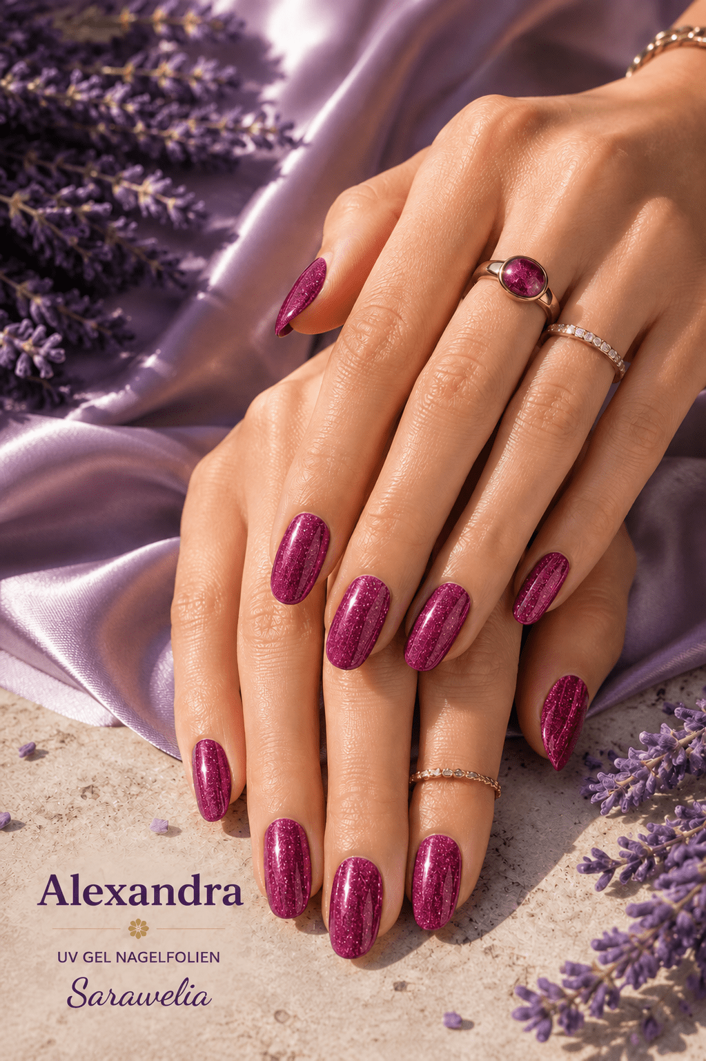 Sarawelia UV Nagelfolie Alexandra – 20 UV Nagelfolien