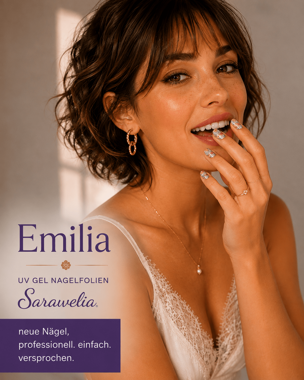 Sarawelia UV Nagelfolie Emilia – 20 UV Nagelfolien