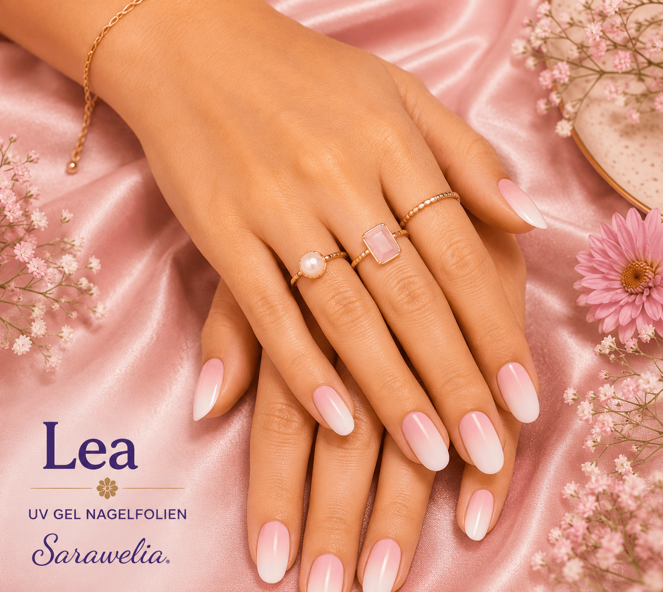 Sarawelia UV Nagelfolie Lea – 20 UV Nagelfolien