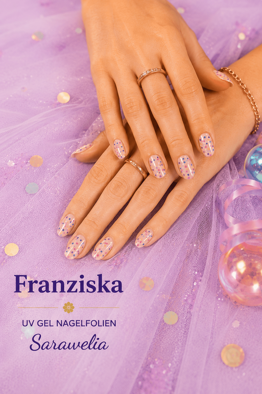 Sarawelia UV Nagelfolie Franziska – 20 UV Nagelfolien