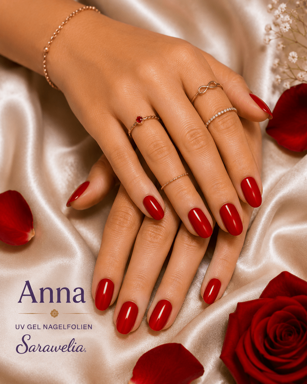Sarawelia UV Nagelfolie Anna – 20 UV Nagelfolien