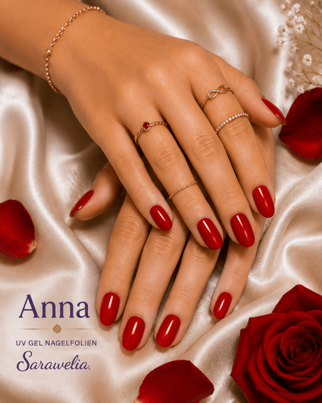 Sarawelia UV Nagelfolie Anna – 20 UV Nagelfolien