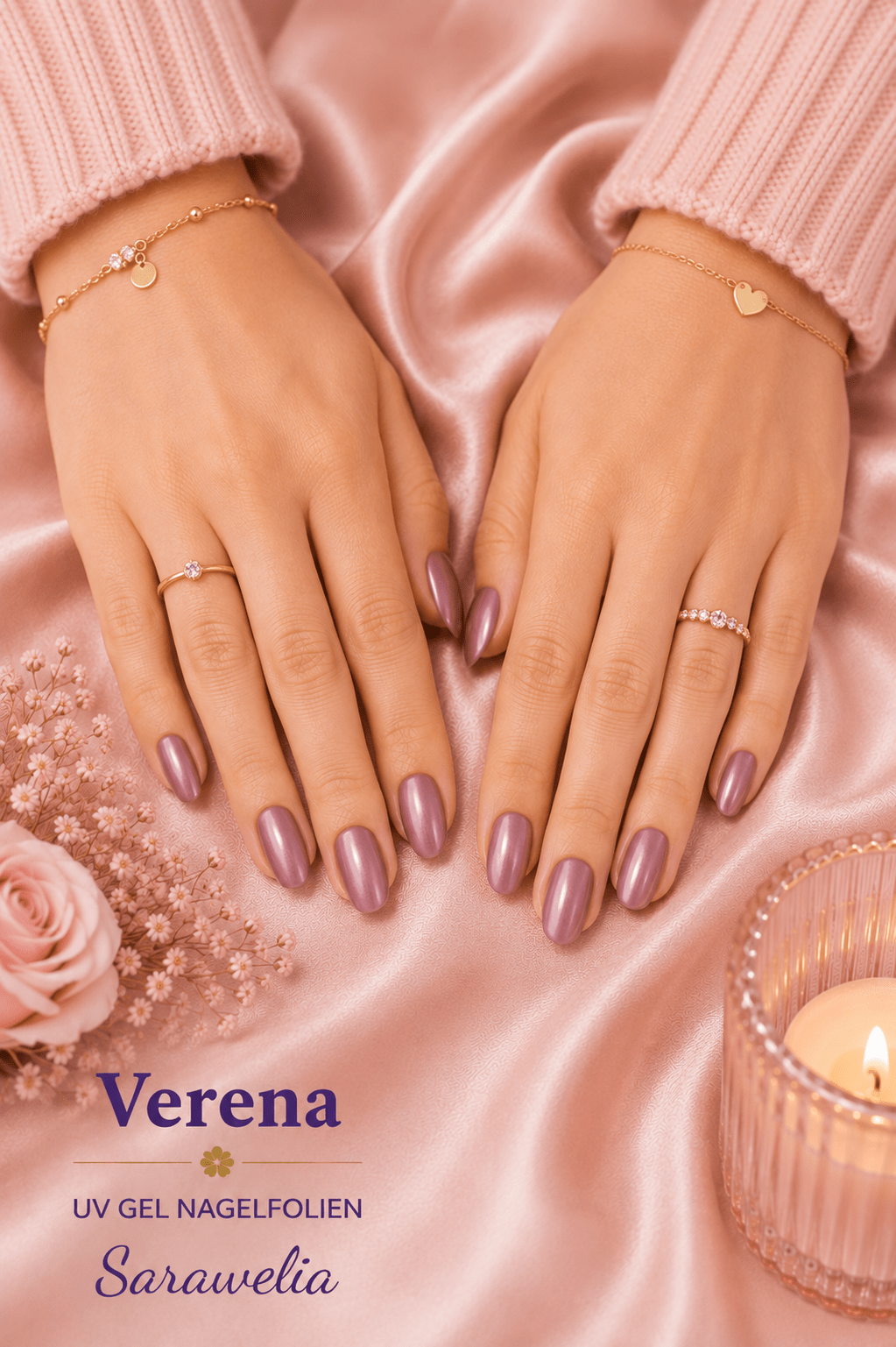 Sarawelia UV Nagelfolie Verena – 20 UV Nagelfolien