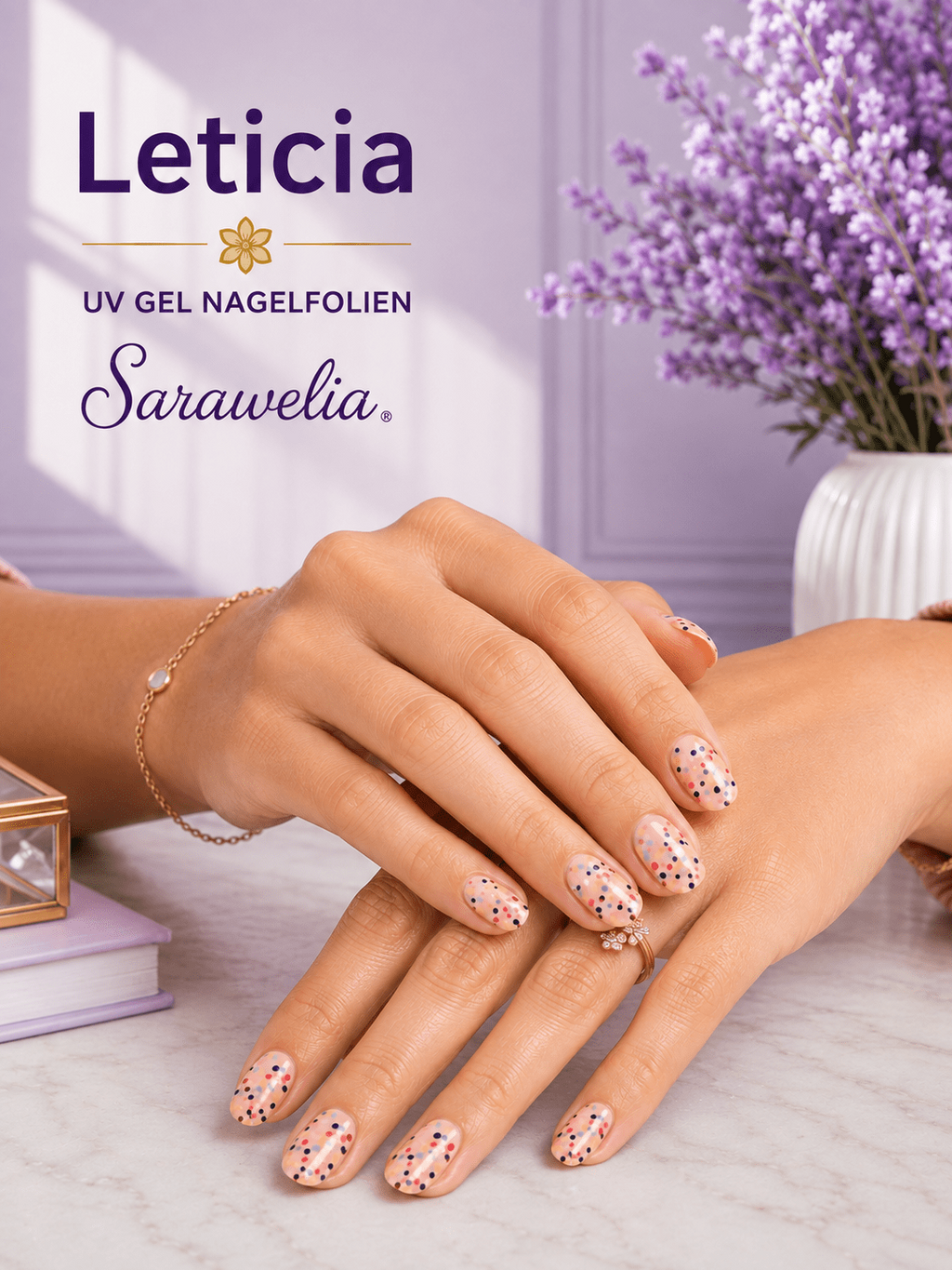 Sarawelia UV Nagelfolie Leticia – 20 UV Nagelfolien