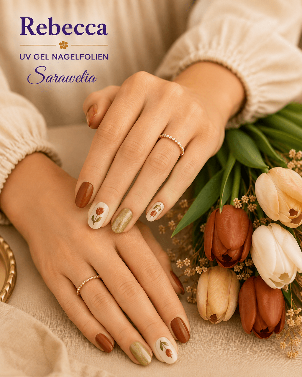 Sarawelia UV Nagelfolie Rebecca – 20 UV Nagelfolien
