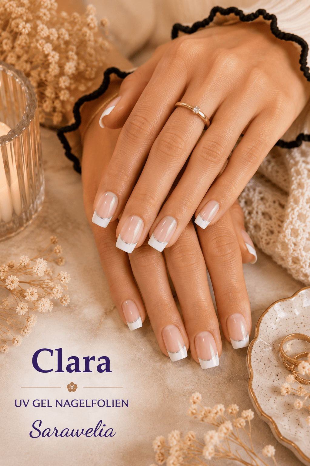 Sarawelia UV Nagelfolie Clara – 20 UV Nagelfolien