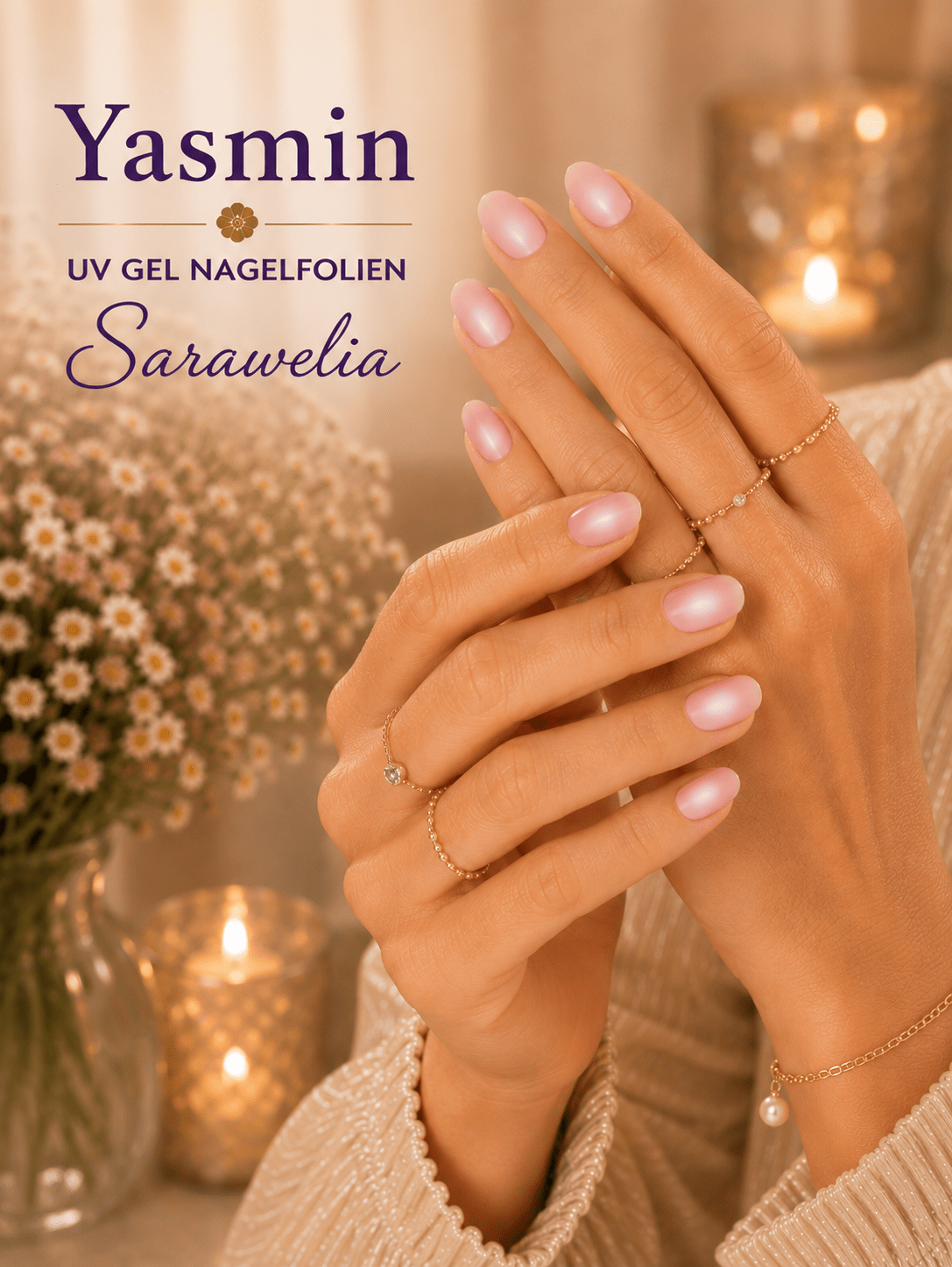 Sarawelia UV Nagelfolie Yasmin – 20 UV Nagelfolien