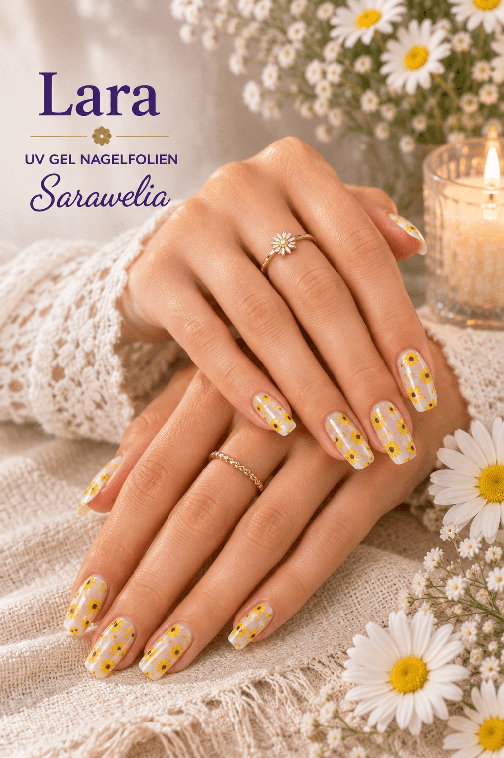 Sarawelia UV Nagelfolie Lara – 20 UV Nagelfolien