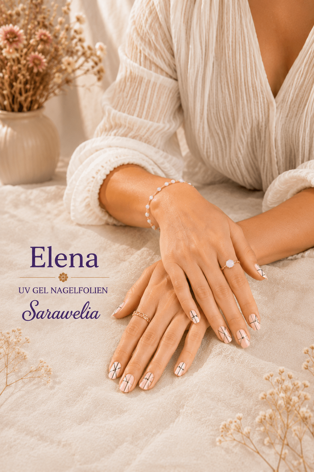 Sarawelia UV Nagelfolie Elena – 20 UV Nagelfolien
